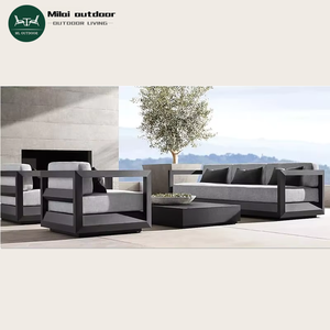 Vendita calda in alluminio Patio esterno divano giardino in metallo divani Set mobili da esterno - Product Image 1