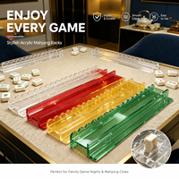 Poussoir de Mahjong en Acrylique Couleur Personnalisée avec Poussoir Magnétique Festonné, Durable, Non Toxique, Recyclable pour le Jeu de Casino