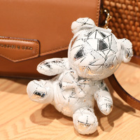 Poupée en peluche personnalisé brillant ours en peluche porte-clés jouets doux ours en peluche jouet PT PP bonbons ours en peluche mignon coton écologique unisexe