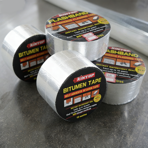 Bande d'étanchéité bitumineuse autocollante, recouverte d'aluminium, protection contre les fuites pendant 5 ans pour les toits, les gouttières, les sous-sols et les réparations d'urgence - Product Image 3
