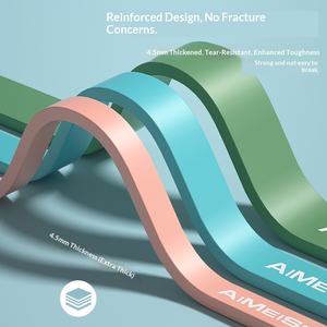 Bande de résistance multifonctionnelle en élastique pour le yoga, 2 m, en gros, bande de résistance multicolore - Product Image 3