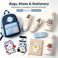8 Buah Set Stiker Tempel Astronot Hewan untuk Pakaian, Topi, Tas, Kaus Kaki, untuk Hadiah DIY, Dekorasi Aktivitas Komersial, Seragam