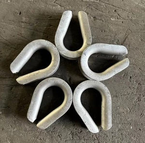 Precio de fábrica Cuerda de alambre de alta calidad Manga de dedal Anillo triangular Anillo de corazón de pollo Cuerda de <span class=keywords><strong>Capel</strong></span> y conector de cable - Product Image 2