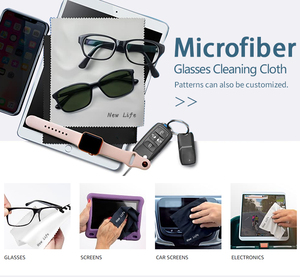 Tốt nhất bán tùy chỉnh in logo kính làm sạch vải bán buôn sợi nhỏ khăn đầy đủ màu sắc in ấn kỹ thuật số ống kính vải - Product Image 5