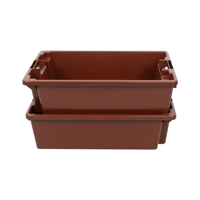 Bac de rangement en plastique empilable JOIN 600x400mm Euro, bac de rangement à parois solides pour entrepôt industriel et logistique