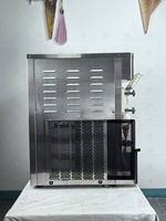 Machine à crème glacée commerciale de comptoir entièrement automatique, machine à crème glacée à 3 saveurs, machine à cornets de yaourt