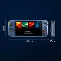 Consola de Juegos Portátil R900 con Pantalla IPS de 5.0 Pulgadas, Sistema Linux, Chip RK3128, 15000 Juegos Integrados, Dispositivo de Juegos Retro, Batería de 3500mAh