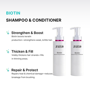 Champú y Acondicionador en Gel con Biotina y Queratina de 850 ml, Nutritivo, Hidratante, Anticaspa, Unisex, para Cabello Normal - Product Image 2