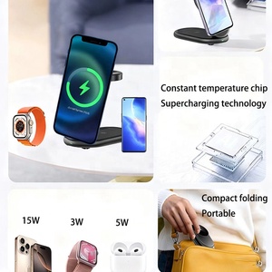 Cargador Inalámbrico 3 en 1 Qi2 30w 2025, Estación de Carga Rápida para iPhone, Xiaomi, <span class=keywords><strong>Vivo</strong></span>, Samsung, para Apple Watch y Samsung Watch - Product Image 5