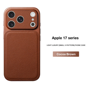 Coque de téléphone magnétique de luxe pour iPhone 18 17 Pro Max, design mat dépoli avec support pliable et protection surélevée de l'objectif de l'appareil photo - Product Image 2