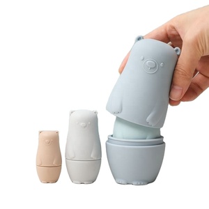 Oso de silicona tradicional para niños, juguete educativo apilado, colgante circular, muñeca anidada de grado alimenticio, juguete, regalo de cumpleaños para niños pequeños - Product Image 5