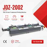 Equipo de Serigrafía de Dos Colores JDZ-2002 con Certificación CE, Máquina Automática de Serigrafía para Etiquetas Tejidas en Tela
