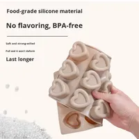 Nouveau moule à gâteau en silicone de qualité alimentaire pour mousse française, en forme de cœur rectangulaire à 12 cavités, facile à démouler, fabriqué en Chine