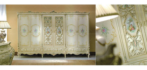 Clásico francés de muebles de lujo <span class=keywords><strong>blanco</strong></span> <span class=keywords><strong>armario</strong></span> de madera <span class=keywords><strong>armario</strong></span> de 6 puertas - Product Image 5