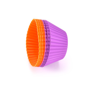 Silicone <b>Cake</b> <b>Mold</b> Round Heat Resistant Oven Safe For Baking Cupcakes Muffins And Baby Food - Product Image 5