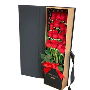 wholesale customization Personalized Flower Bouquet Shipping Box Preserved Flower Rose Gift packaging Box