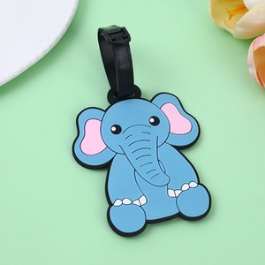 Etiquetas de Equipaje de Resina PVC con Dibujos Animados, Colgantes Creativos para Maletas con Forma de Animales, Etiquetas de Identificación Antipérdida para Tarjetas de Embarque - Product Image 3