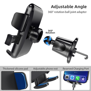 Abrazadera de coche de rotación de 360 grados, soporte para teléfono móvil, soporte de ventilación de coche para Land Rover Defender - Product Image 4