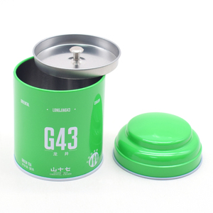 Nhà Máy Kín Giá Kim Loại 50G Lá Lỏng Lẻo Bao Bì Trà Caddy Với Nắp Đôi Trà <span class=keywords><strong>Tin</strong></span> - Product Image 4