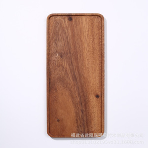 Plateau en bois de noyer d'Amérique du Sud, rectangulaire, en bois massif, fait à la main, pour servir du thé ou du café - Product Image 4