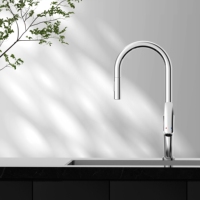 Keran dapur pegangan tunggal klasik Modern, keran dapur Pull-Out Mixer Deck Mounted Matt hitam Matt putih Gun abu-abu terbuat dari kuningan keramik