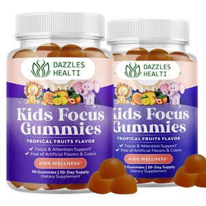Gummies apaisantes pour enfants en gros, formule à la mélisse, au magnésium, à la vitamine <span class=keywords><strong>B6</strong></span> et à la L-théanine, soutient l'humeur des enfants à partir de 8 ans, végétarien - Product Image 1