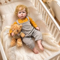 20 Zoll Lebensechte Reborn-Babypuppe aus Weichem Vinyl Realistische Neugeborenen-Puppe Spielzeug für Kinder Geschenk Großhandel Individuell Anpassbar