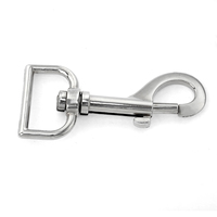 Mousqueton pivotant personnalisable en alliage de zinc massif pour collier de chien, sangle et cuir