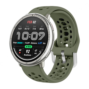 HUANLONG Luxury Fashion Soft Lightweight <b>Silicone</b> Adjustable Strap Active 2 Sport Breathable Replaceable <b>Waterproof</b> Smartwatch - Product Image 6