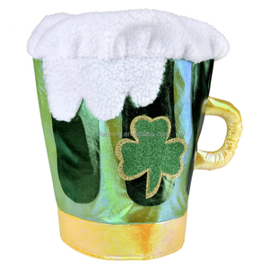 Sombrero Metálico Extra Grande con Diseño de Jarra de Cerveza para el Día de San Patricio, Accesorio para Eventos Temáticos y Desfiles, para Hombres y Mujeres Adultos - Product Image 2
