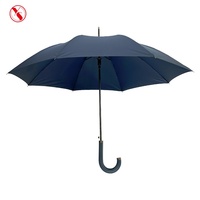 Parapluie droit semi-automatique YS-1144 avec poignée en PU, impression de logo personnalisée, diamètre 105 cm, design moderne et luxueux, cadeau haut de gamme
