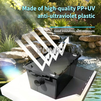 Système de filtration pour aquarium et bassin UNIO avec pompe et lampe UV, matériau PP, capacité maximale 10000L, 220V pour usage industriel