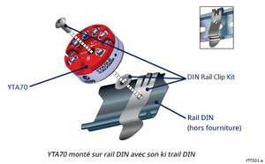 YTA50 DIN Form B Capteur de température à montage sur tête |   Montable sur rail DIN |   50g |   Installation facile pour la tête de connexion du capteur - Product Image 2