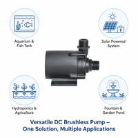 Bomba de Agua Sumergible DC Sin Escobillas ZKSJ DC55E 12V 24V 2400L/H 12M de Altura de Elevación IP68 para Riego Agrícola Solar y Fuentes ODM OEM