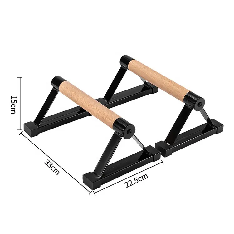 UNIQ antiscivolo allenamento in legno Stretch Pushup stand bar