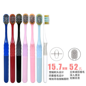 Brosse à dents personnalisée Sanfeng, poils larges et doux, design 3D, pour usage domestique, adulte - Product Image 3