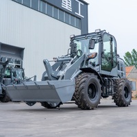 Chargeuse sur pneus compacte HTWL-920, mini-chargeuse frontale articulée pour l'agriculture et le déneigement