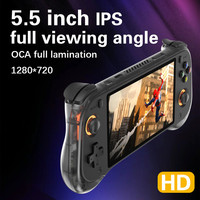Nouvelle console de jeu portable H55, écran IPS de 5,5 pouces, système Linux, console de jeu rétro portable pour Ps1