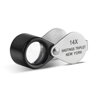 14X Hasting Loupe High Power Diamond Magnifier for Jewelers Gemologists Tool