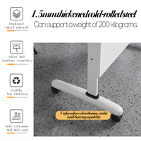 Table d'étude rectangulaire minimaliste pliable avec chaises pour étudiants universitaires, roulettes amovibles, en bois, haute