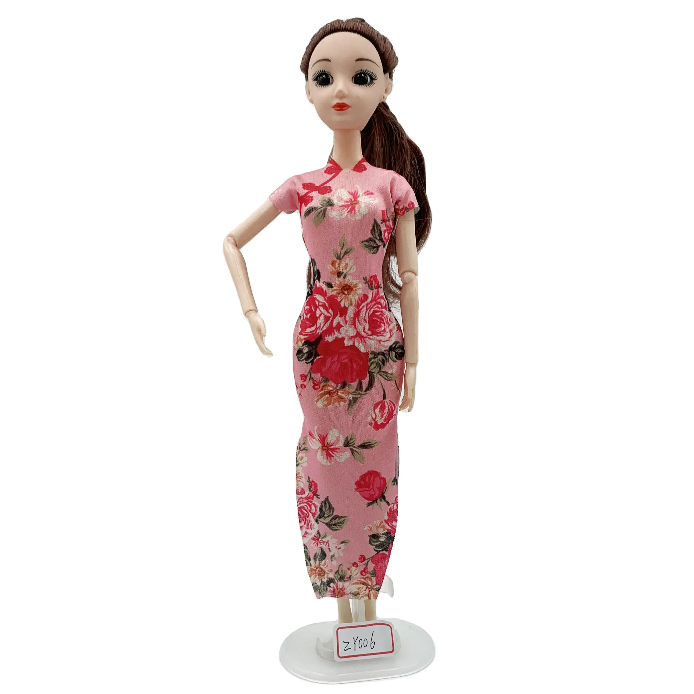 2022 new Bobby doll Chinese style cheongsam children's doll toys costume accessories dressup game