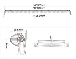Offroad ve arabalar oto aksesuarları için yüksek güç <span class=keywords><strong>54</strong></span> inç kavisli <span class=keywords><strong>Led</strong></span> ışık <span class=keywords><strong>bar</strong></span> - Product Image 5