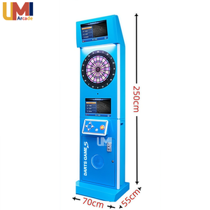 Đồng tiền hoạt động bền tip mềm phi tiêu máy thời gian thực ghi bàn Màn hình kép màu kim loại nhựa Arcade Trò chơi bắn súng cho trong nhà - Product Image 2