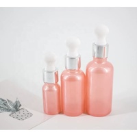LANJIN — bouteille d'huile essentielle en verre dépoli rose, 30ML