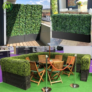 กำแพงไม้เนื้อแข็งเทียมแบบถอดออกได้ผนังแนวตั้งสีเขียวผนังกลางแจ้งความเป็นส่วนตัวพื้นหลังหญ้าปลอมสีเขียวเขียวขจี - Product Image 3