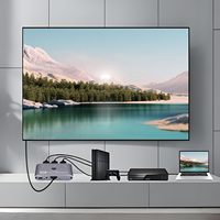 Conmutador HDMI SYONG 4K60Hz, Conmutador HDMI de 3 Puertos 3 en 1 con Control Remoto IR, Compatible con 4K, 3D, HDMI 2.0, HDCP 2.2, Ultra HD para HDTV