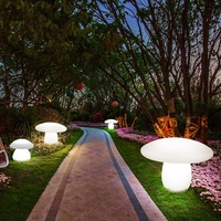 Extérieur Étanche Simple Solaire Paysage Décoratif Cour Lampe IP65 Noël Jardin Éclairage Lumineux Champignon Pelouse