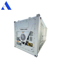 Conteneur frigorifique maritime DNV 2.7-1 standard de 20 pieds, congélateur et refroidisseur à double température de 20 pieds avec 2 compartiments à Dalian Qingdao