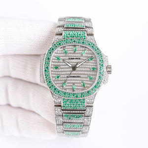 사용자 정의 하이 퀄리티 모이사나이트 시계 사파이어 크리스탈 다이얼 스테인레스 스틸 밴드 ETA 자동 기계 무브먼트 100 바 물 - Product Image 2