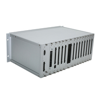 Boîtier de montage en rack 4U en alliage d'aluminium usiné CNC sur mesure, boîtier de commande électronique, boîtier de conditionnement de signal IPC, OEM